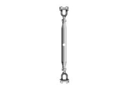 Spannschraube Gabel-Gabel mit Dichtes Gehäuse | Type G-6343 | Ø 20mm | Länge gehäuse: 270mm
