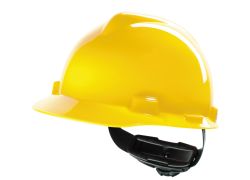 MSA V-Gard Unbelüfteter Schutzhelm | Gelb