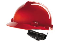 MSA V-Gard Unbelüfteter Schutzhelm | Rot