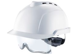 Sicherheitshelm | Belüftet | Integrierte Überbrille