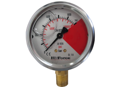 Hi-Force Manometer Typ HG-63G | °63 mm | 700 bar |Anschluss 1/4°-18NPT