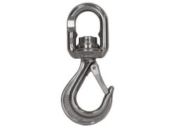 wirbel Haken mit Sicherheitsklappe | Edelstahl | CSEI | 8 mm, 1.200 kg