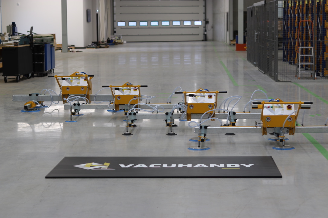 Vacuhandy Vakuumheber aufgestellt